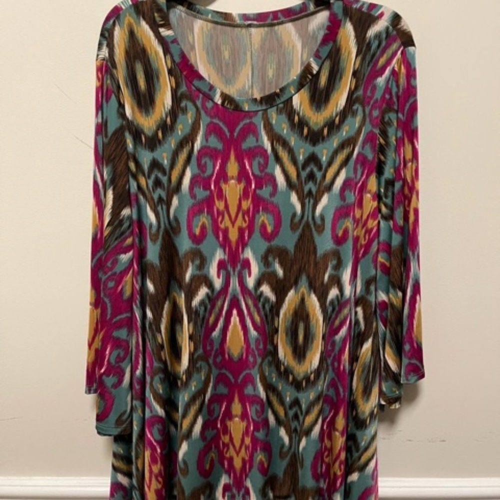 Paisley Grace Boutique Multi-colored Paisley Tunic